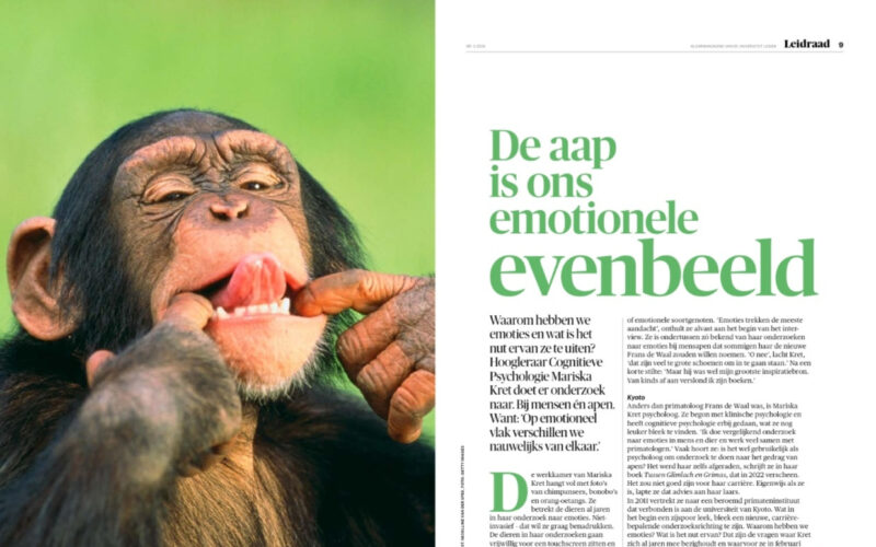 De Aap is ons emotionele evenbeeld